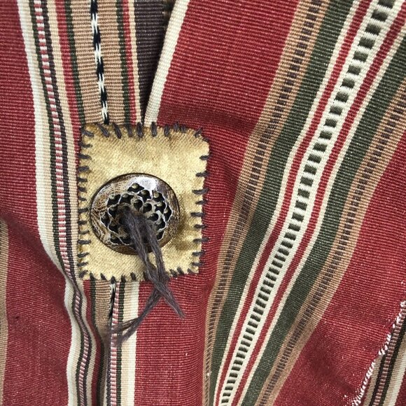 Vintage Handmade Vest One Size Western Art to Wear Mexican Boho Artsy Cross - Picture 8 of 16